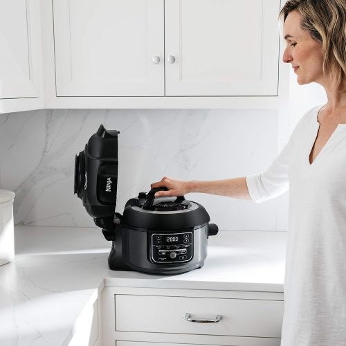 닌자 Ninja Foodi 7-in-1 Pressure, Slow Cooker, Air Fryer and More, 5-Quart, Black/Gray: Kitchen & Dining