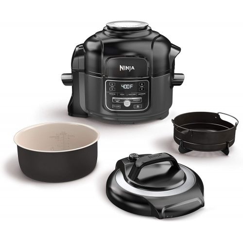 닌자 Ninja Foodi 7-in-1 Pressure, Slow Cooker, Air Fryer and More, 5-Quart, Black/Gray: Kitchen & Dining