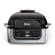 Ninja Foodi 5-in-1 4-Qt. Air Fryer, Roast, Bake, Dehydrate Indoor Electric Grill (AG301), 10 x 10, Black and Silver: Kitchen & Dining