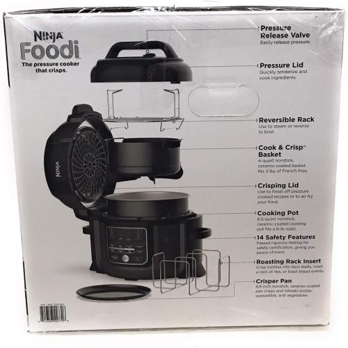 닌자 Ninja Foodi Pressure Cooker Family sized Pot fits up to 6 pound roasts and 3 pounds of fries: Kitchen & Dining