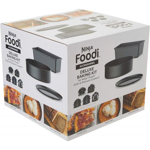 닌자 Ninja Deluxe Foodi Accessory Bake Kit, 6.5 & 8 qt, Grey: Kitchen & Dining