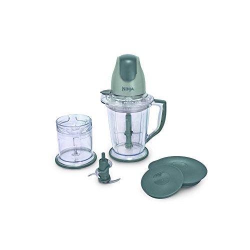 닌자 Ninja 400-Watt Blender/Food Processor for Frozen Blending, Chopping and Food Prep with 48-Ounce Pitcher and 16-Ounce Chopper Bowl (QB900B), Silver: Kitchen & Dining