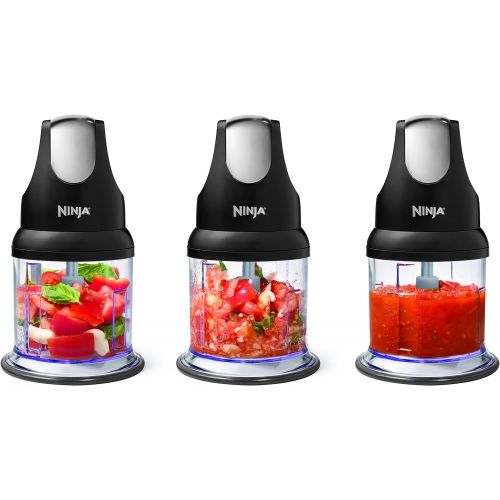 닌자 Ninja Food Chopper Express Chop with 200-Watt, 16-Ounce Bowl for Mincing, Chopping, Grinding, Blending and Meal Prep (NJ110GR): Kitchen & Dining