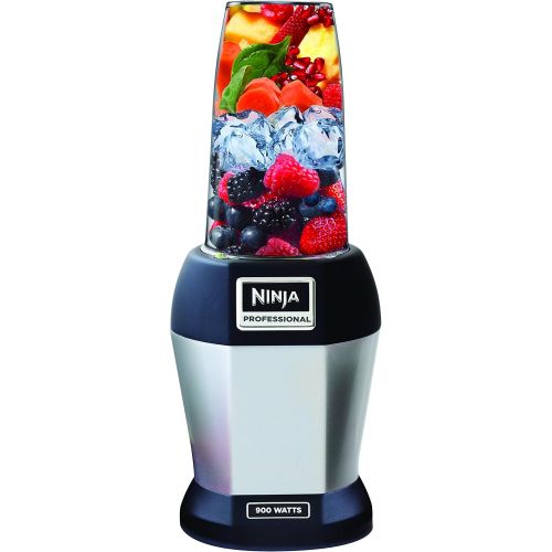 닌자 [아마존베스트]Ninja Nutri Pro Compact Personal Blender, with 18 Oz. and 24 Oz. To Go Cups, in a Black and Silver Finish