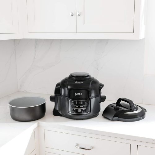 닌자 [아마존베스트]Ninja Foodi 7-in-1 Pressure, Slow Cooker, Air Fryer and More, with 5-Quart Capacity and 15 Recipe Book Inspiration Guide, and a High Gloss Finish