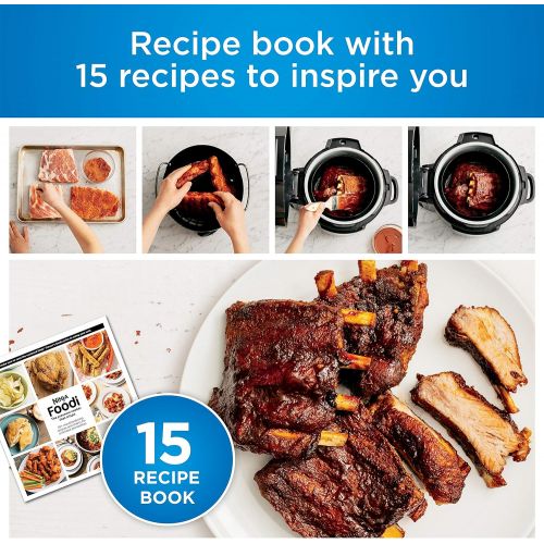 닌자 [아마존베스트]Ninja Foodi 7-in-1 Pressure, Slow Cooker, Air Fryer and More, with 5-Quart Capacity and 15 Recipe Book Inspiration Guide, and a High Gloss Finish