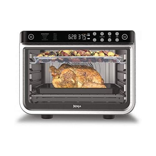 닌자 [아마존베스트]Ninja DT201 Foodi 10-in-1 XL Pro Air Fry Digital Countertop Convection Toaster Oven with Dehydrate and Reheat, 1800 Watts, Stainless Steel Finish