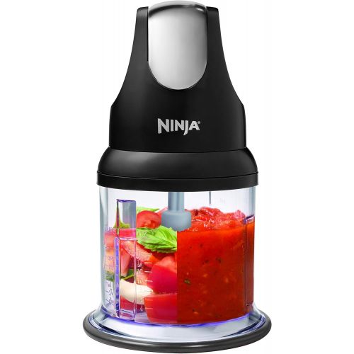 닌자 Ninja Food Chopper Express Chop with 200-Watt, 16-Ounce Bowl for Mincing, Chopping, Grinding, Blending and Meal Prep (NJ110GR)