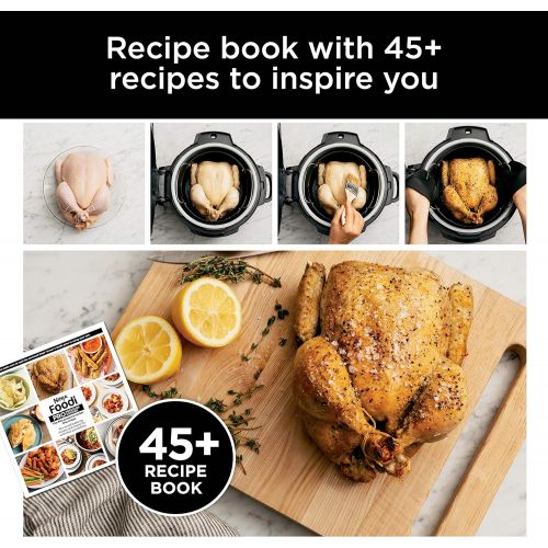 닌자 Ninja FD302 Foodi 11-in-1 Pro 6.5 qt. Pressure Cooker & Air Fryer that Steams, Slow Cooks, Sears, Sautes, Dehydrates & More, with 4.6 qt. Crisper Plate, Nesting Broil Rack & Recipe