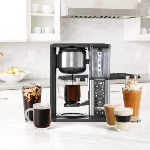 닌자 [아마존베스트]Ninja Specialty Coffee Maker, with 50 oz. Glass Carafe, Black and Stainless Steel Finish