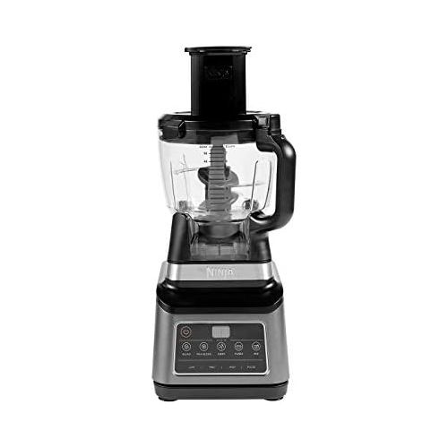 닌자 [아마존베스트]Ninja 3 in 1 Food Processor with Auto-iQ [BN800EU] 1200W 1.8L Container, 2.1L Jug, 0.7L Cup, Black/Silver