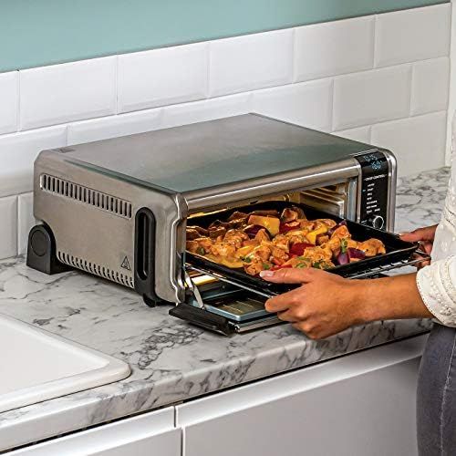 닌자 [아마존베스트]Ninja Foodi 8-in-1 Multifunctional Oven [SP101EU] Multifunction Oven, 2400, Brushed Stainless Steel, Silver