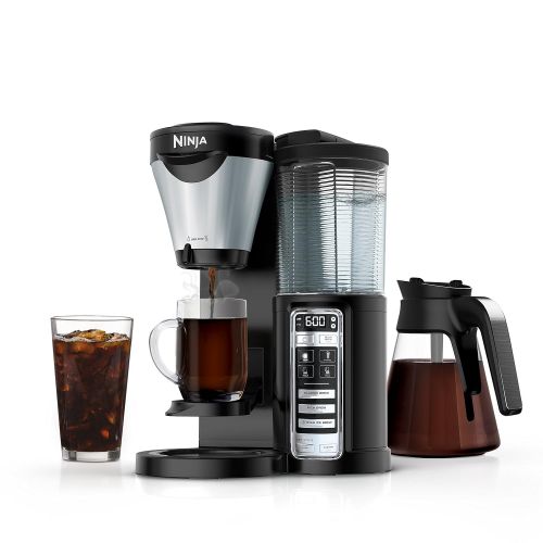 닌자 Ninja 3-Brew Hot and Iced Coffee Maker with Auto-iQ, 24-Hour Delay Brew Option, 4 Brew Sizes, Ninja Smart Scoop, and Removable Water Reservoir (CF021)