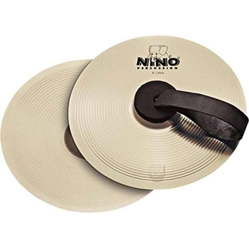  [아마존베스트]Nino Percussion Meinl Nino 8 inch Cymbal Pairs - Nickel Silver