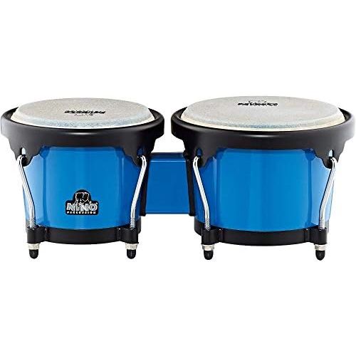  [아마존베스트]Nino Percussion Meinl Bongo 6 1/2-inch and 7 1/2-inch - Blue