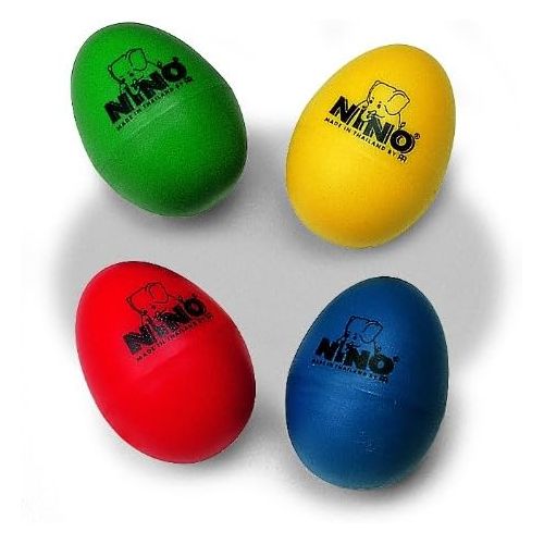  [아마존베스트]Nino Percussion Meinl Egg-Shaker Assortment with 4 Pieces