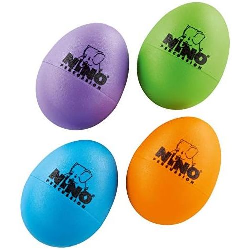  [아마존베스트]Meinl NINOSET540-2 Nino Percussion Egg Shaker - Aubergine/Grass-Green/Sky-Blue/Orange