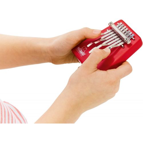  [아마존베스트]Nino Percussion NINO964R Medium Kalimba with 7 Keys Red