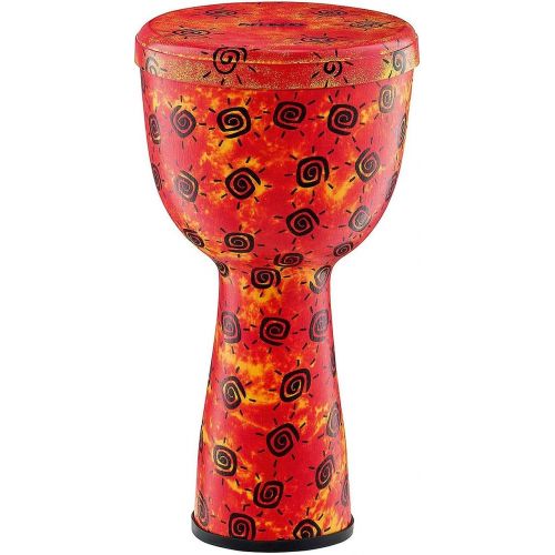  Nino Percussion NINO-FDJ1-M 10-Inch Pre-tuned Fiberglass Djembe, Sunshine Finish