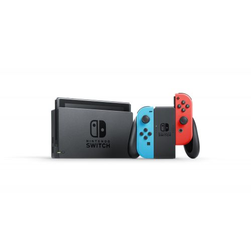 닌텐도 Nintendo Switch Gaming Console Neon Blue and Neon Red Joy-Con Bundle with Mario Kart Deluxe 8