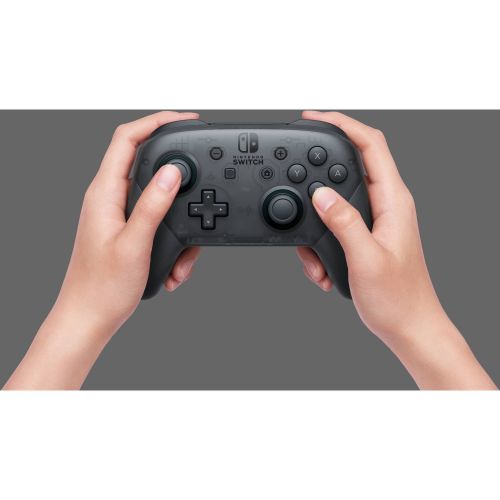 닌텐도 Nintendo Switch Pro Controller, Black, HACAFSSKA, 00045496590161