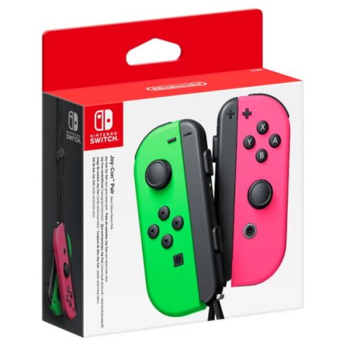 닌텐도 Nintendo Switch Neon Green Joy-Con (L) and Neon Pink Joy-Con (R) Controller Set