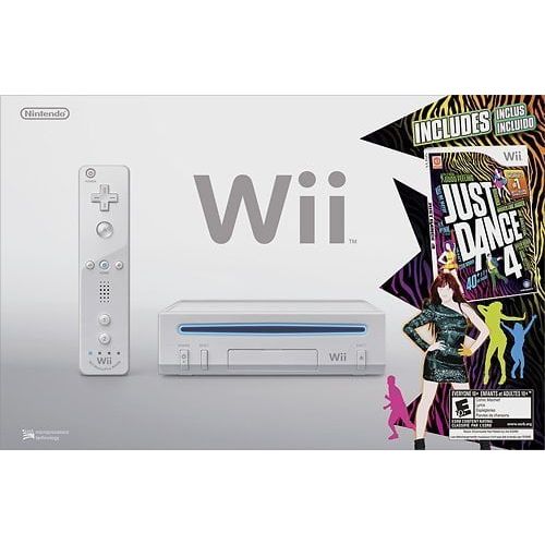 닌텐도 Nintendo Wii Game Console with Just Dance 4 Bundle (refurbished)