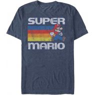 Nintendo Men's Super Mario Running Retro Stripe T-Shirt