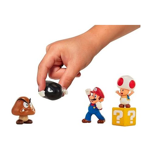닌텐도 Super Mario Nintendo Acorn Plains 2.5” Figure Multipack Diorama Set