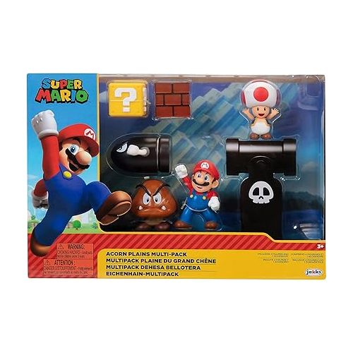 닌텐도 Super Mario Nintendo Acorn Plains 2.5” Figure Multipack Diorama Set