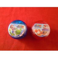 Nintendo Super Mario Galaxy 2 Red and Blue Yo-Yo filled w Candy Mario Yoshi 2 yoyos!