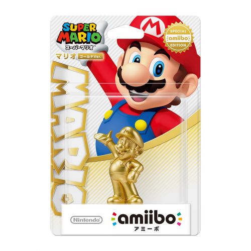 닌텐도 Nintendo NEW Amiibo Gold Mario Japan ver. Super Smash Bros Wii U 3DS Import