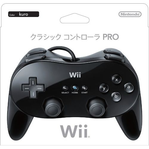 닌텐도 Nintendo Wii Classic Controller Pro - Black (Japanese Version)