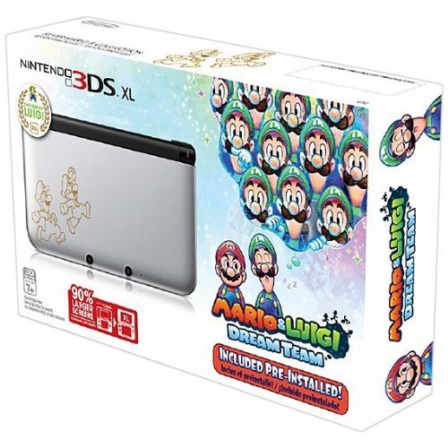 닌텐도 Nintendo 3DS XL, Silver - Mario & Luigi Dream team Limited Edition