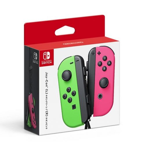 닌텐도 Nintendo Switch - Joy-Con (L/R)-Neon Green/Neon Pink Splatoon 2 (Japan Import)