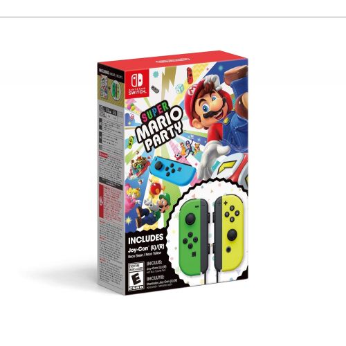 닌텐도 Super Mario Party + Neon Green/ Neon Yellow Joy-Con Set - Nintendo Switch
