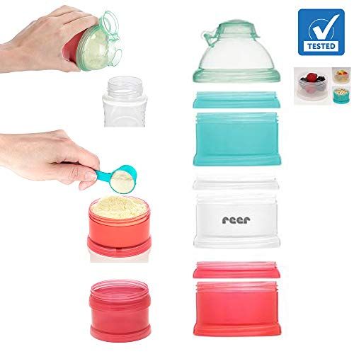  NIP Flaschenkuehler Cool Twister Set // 1 x NIP Flasche 260ml mit Sauger Gr. M // 1 x Reer Milchpulver- Portionierer