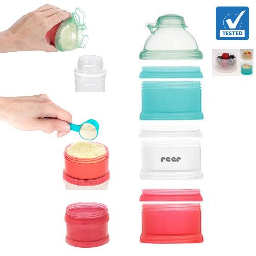  NIP Flaschenkuehler Cool Twister Set // 1 x NIP Flasche 260ml mit Sauger Gr. M // 1 x Reer Milchpulver- Portionierer