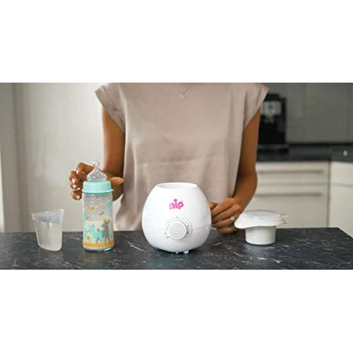  NIP Babykostwarmer: Zuverlassiger & schonender Flaschenwarmer fuer alle Babyflaschen & Glaschen, BPA-Frei, ab 0 Jahren