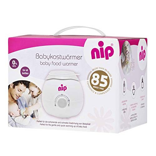  NIP Babykostwarmer: Zuverlassiger & schonender Flaschenwarmer fuer alle Babyflaschen & Glaschen, BPA-Frei, ab 0 Jahren