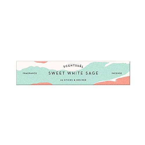  인센스스틱 nippon kodo SCENTSUAL Incense - Sweet White Sage 30 Sticks, Japanese Quality Incense Since 1575