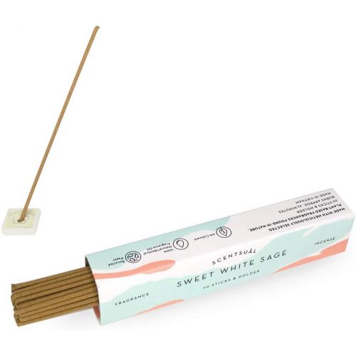  인센스스틱 nippon kodo SCENTSUAL Incense - Sweet White Sage 30 Sticks, Japanese Quality Incense Since 1575