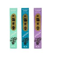 인센스스틱 nippon kodo Morning Star Incense Bundle of 3 x 50 Sticks Boxes (Jasmine, Gardenia, Lavender) - Premium Incense Sticks from Japan