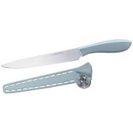 NIROSTA Eversharp-Messer-Set, Verschiedene Messer mit Funktionsteil aus Edelstahl, Premium-Messer mit Soft-Touch-Griff, hochwertige Messer fuer jeden Anlass (Farbe: Silber/Blau), Me