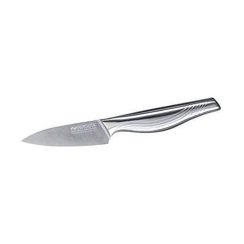 [아마존베스트]Nirosta Vegetable knife swing, kitchen knife stainless steel, non-slip handle, sharp knife for cutting and peeling, hand-sharpened blade, fruit knife (blade length: approx. 9 cm),