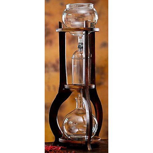  NISPIRA Iced Coffee Cold Brew Dripper Maker Wooden, 6-8 cup