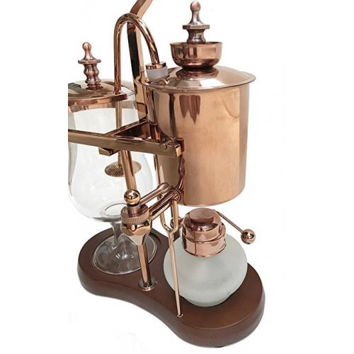  Nispira Belgian Belgium Luxury Royal Family Balance Syphon Siphon Coffee Maker Copper Color, 1 set