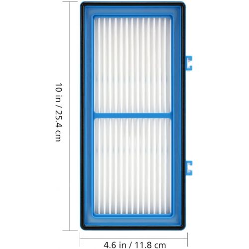  Nispira Total Air True HEPA Air Filter Replacement Carbon Compatible with Holmes AER1 Total Air Purifier HAPF30AT - 1.37” x 10” x 4.62” (4 HEPA Filters + 4 Carbon Filters)