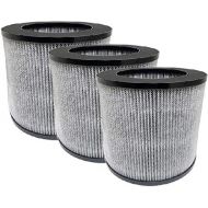 Nispira 3-in-1 True HEPA Activated Carbon Filter Replacement For Bissell MYair Personal Air Purifier 2780A 2780 27809, Compared to Part 2801. Size 7