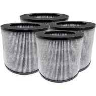 Nispira 3-in-1 True HEPA Activated Carbon Filter Replacement For Bissell MYair Personal Air Purifier 2780A 2780 27809, Compared to Part 2801. Size 7